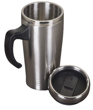 Caneca Inox 450ml com Tampa